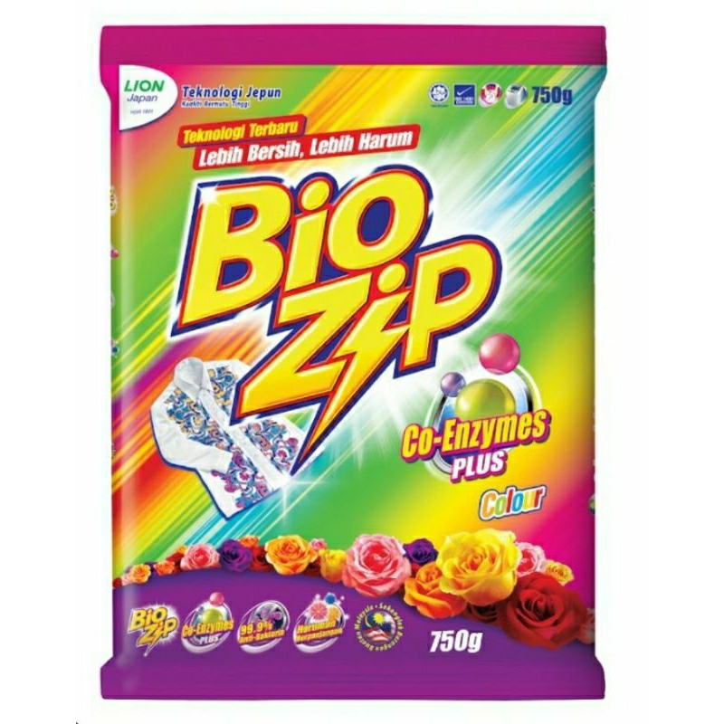 Bio Zip Powder Detergent 750g Shopee Malaysia
