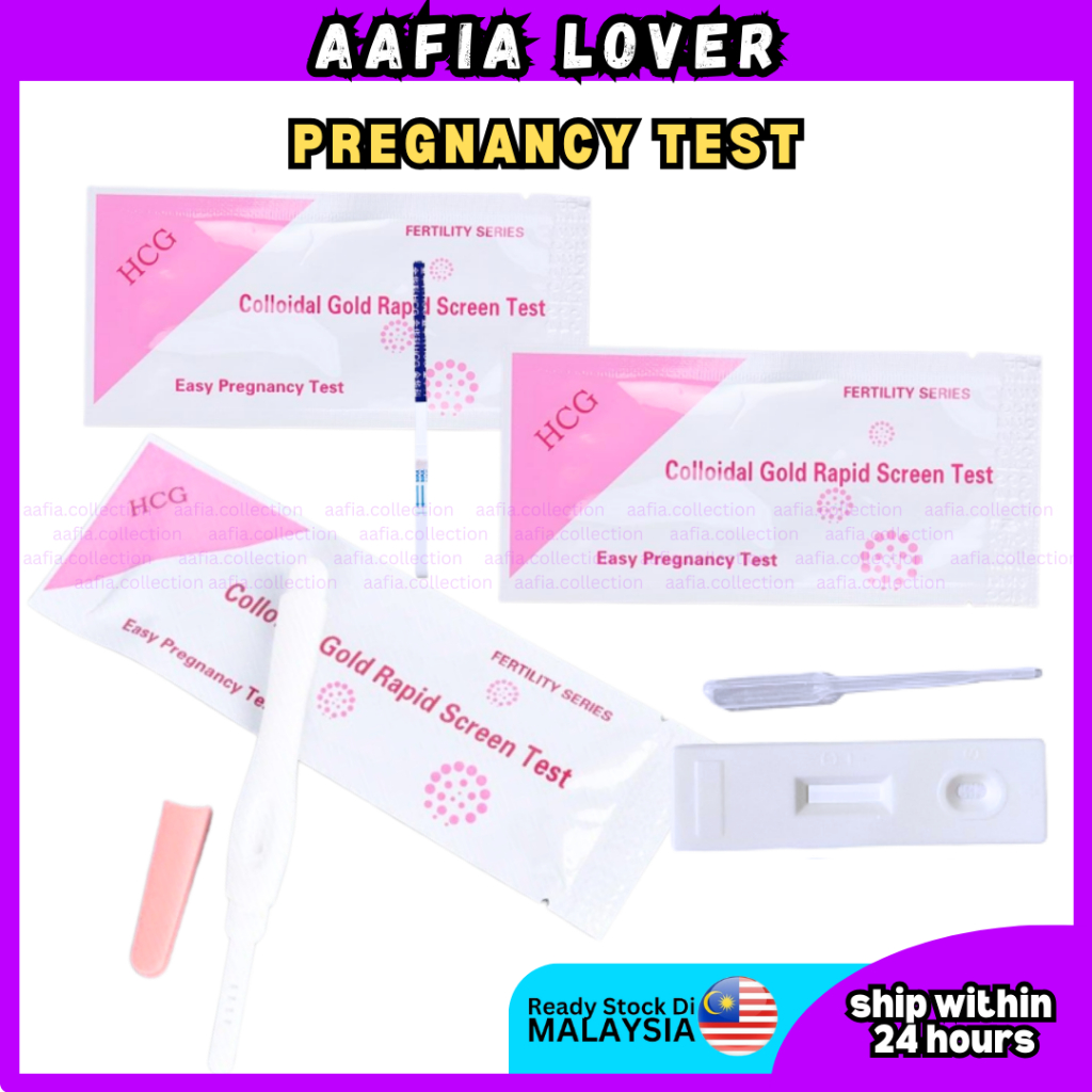 SILA BELI 5 PCS KEATAS Early Sensitive HCG Urine Test Strip Pregnancy
