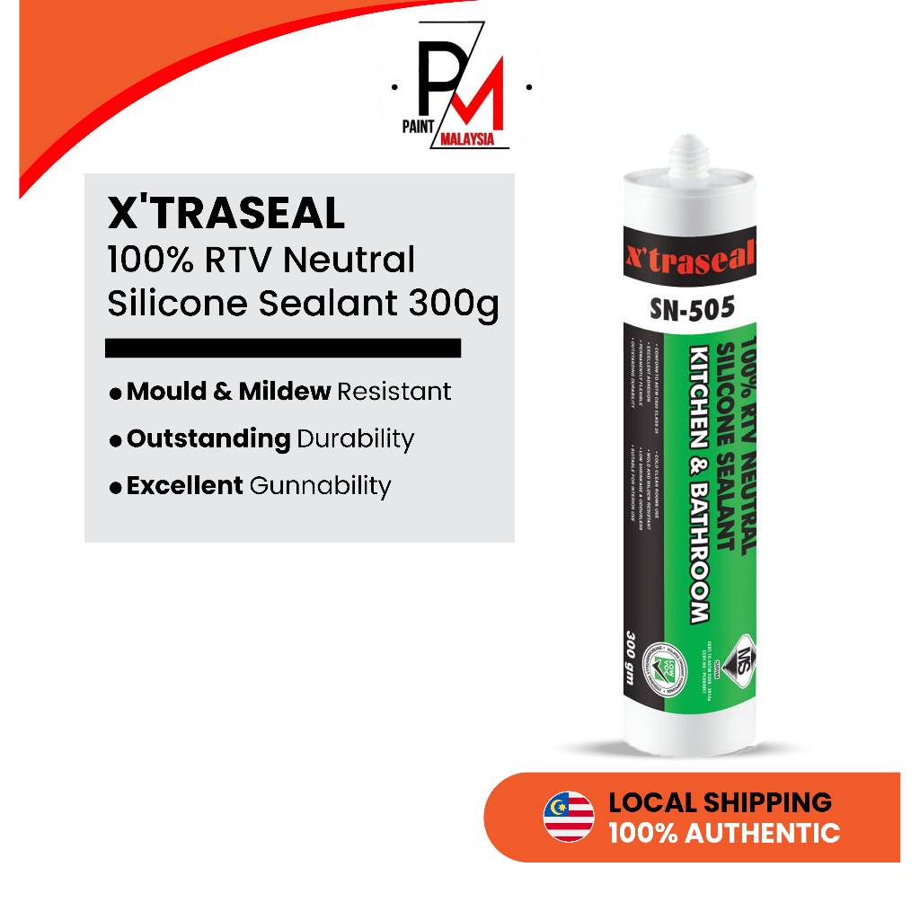 Xtraseal 100 RTV Neutral Silicone Sealant Kitchen & Bathroom SN505