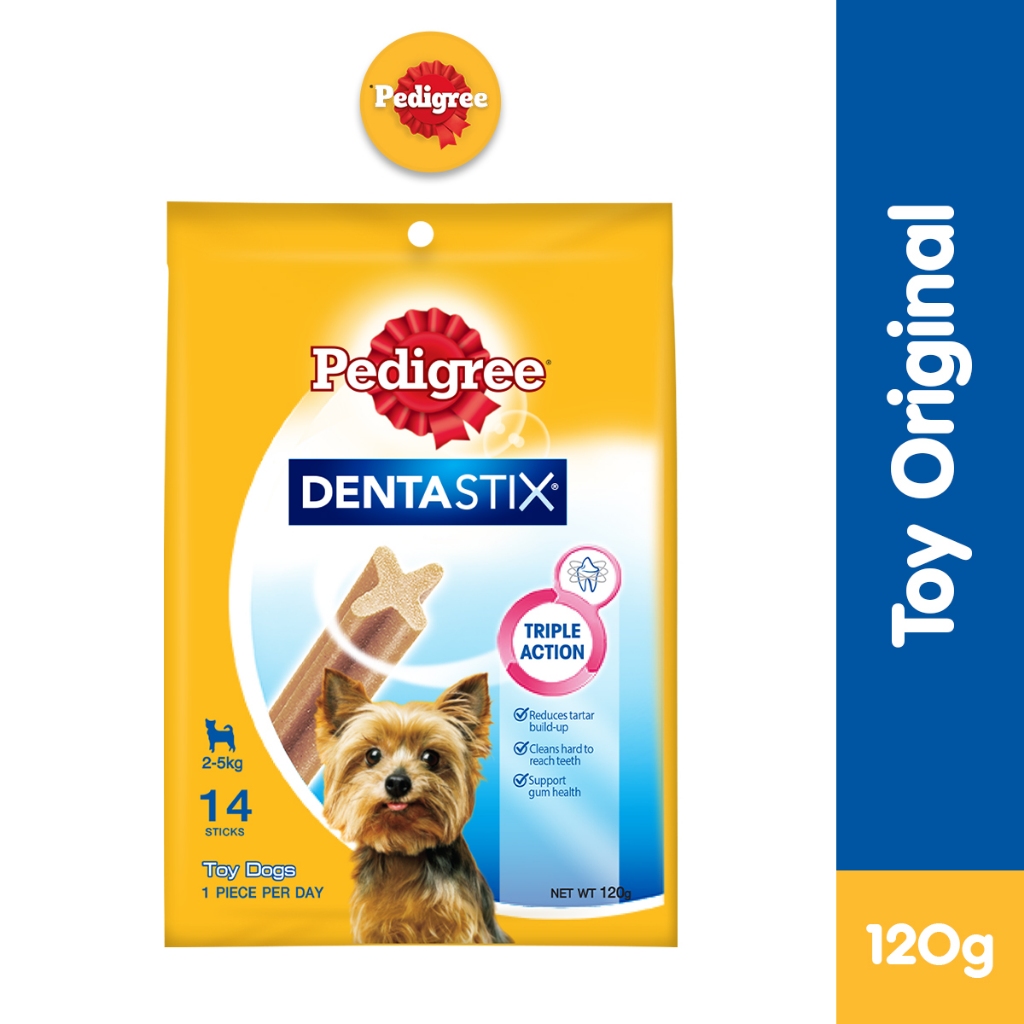 PEDIGREE Dentastix Dog Snack Dog Treats for Toy Dogs (2 Pack x 120g