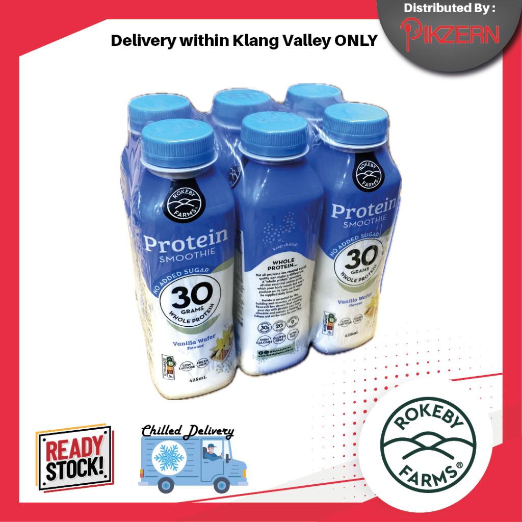 PIKZERN ROKEBY FARMS PROTEIN SMOOTHIE (425ml x 6 in Carton) [KLANG VALLEY DELIVERY ONLY