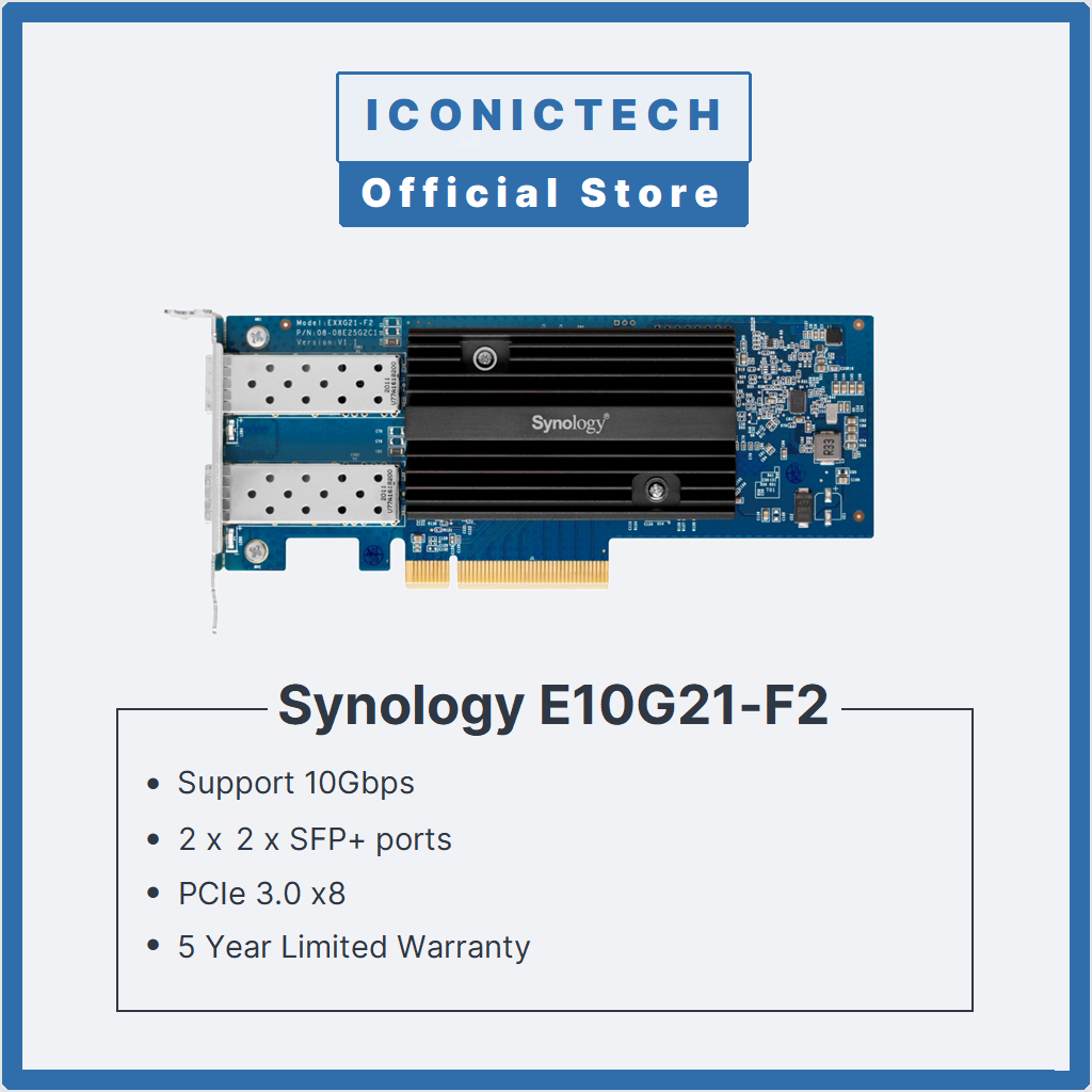 Synology E10G21-F2 E25G21-F2 Dual-Port 10/25 Gigabit SFP+ PCIe3.0