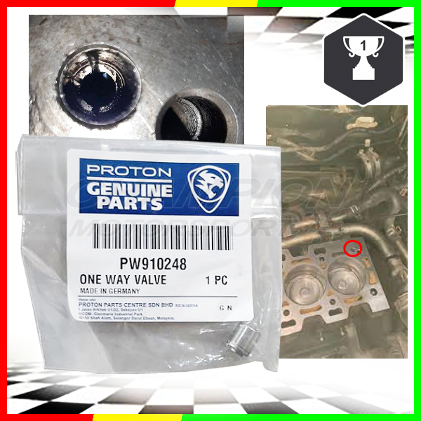 Original Proton Cylinder Head One Way Valve Exora Bold Preve CFE