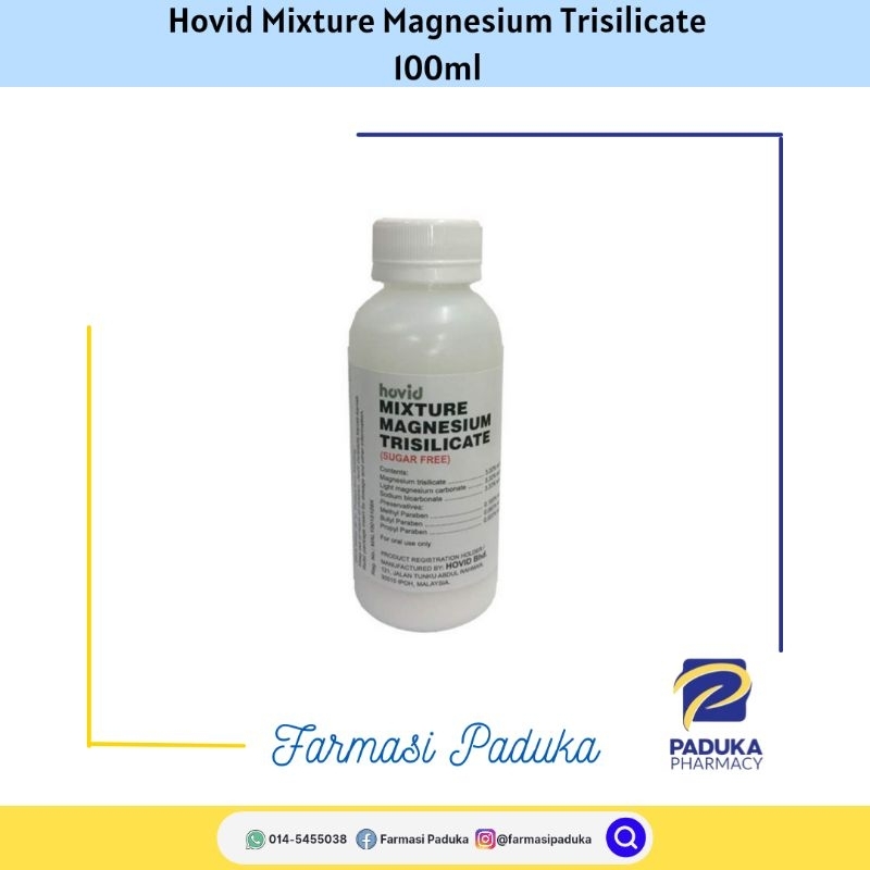 Hovid Mixture Magnesium Trisilicate (MMT) 100ml | Shopee Malaysia