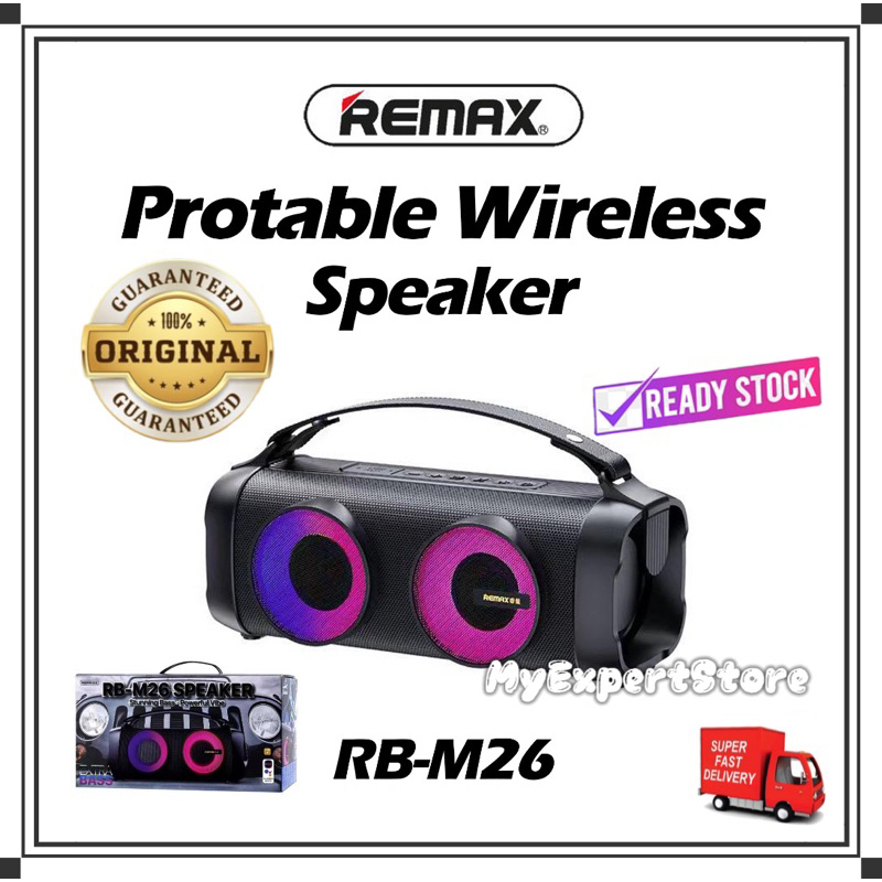 Remax RB-M26 Outdoor Wireless Bluetooth 5.1 Portable Super Stunning ...