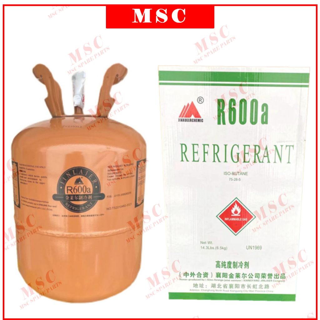 R600A REFRIGERANT GAS 6.5KG REFRIGERANT CAR AIRCOND PETI SEJUK AIS ...