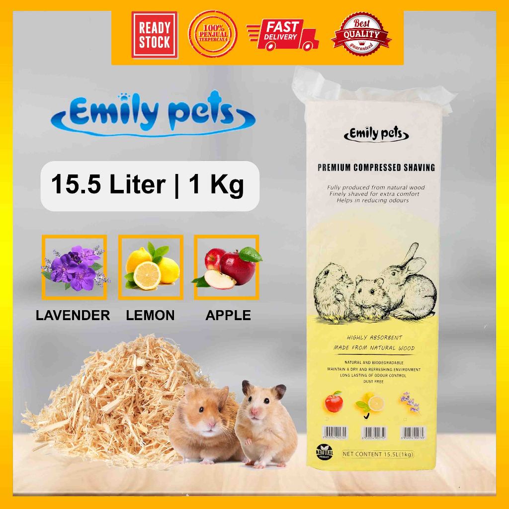 1KG Bath Premium Wood Flakes / Bedding Hamster / Habuk Kayu Hamster / Hamster Aksesori