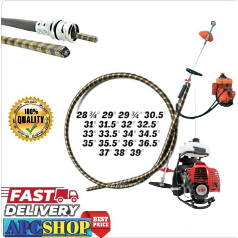 FLEXIBLE SHAFT/CABLE MESIN RUMPUT UNTUK SEMUA MODEL [TANAKA/MITSUBISHI