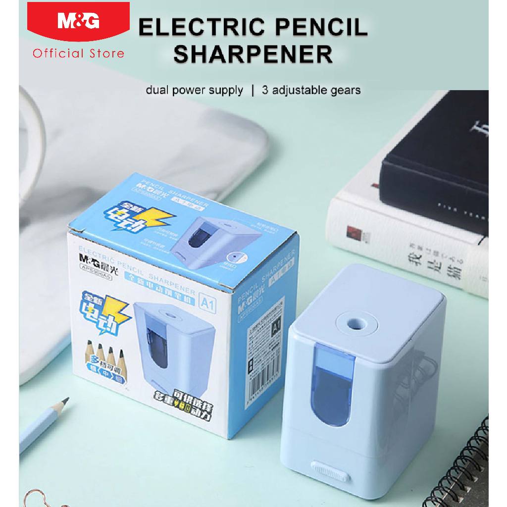 M&G Multi-functional Electric Pencil Sharpener - Auto Stop Feature ...