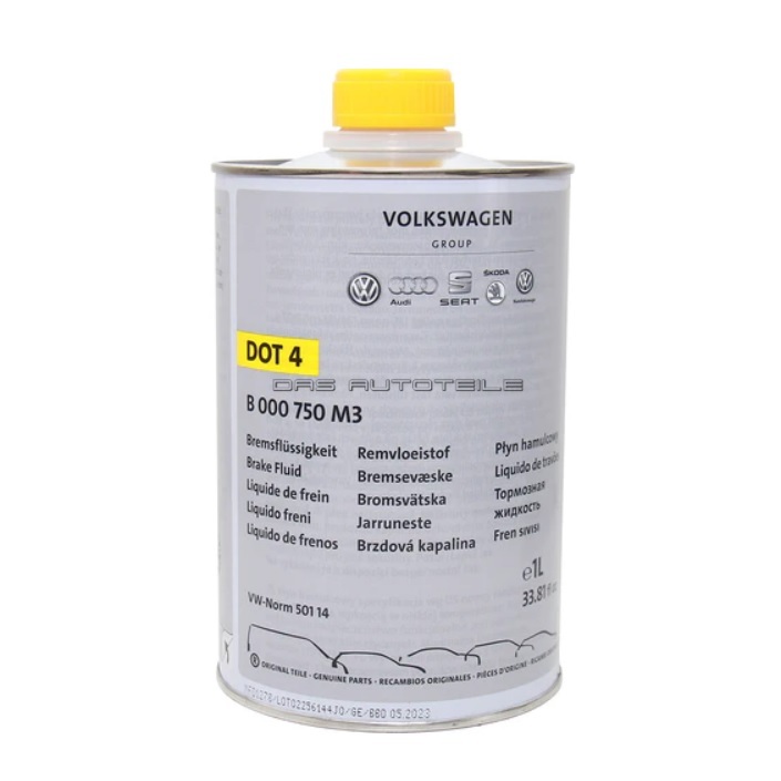 Genuine Volkswagen Audi Skoda Porsche 1 Litre Dot 4 Brake Fluid ...