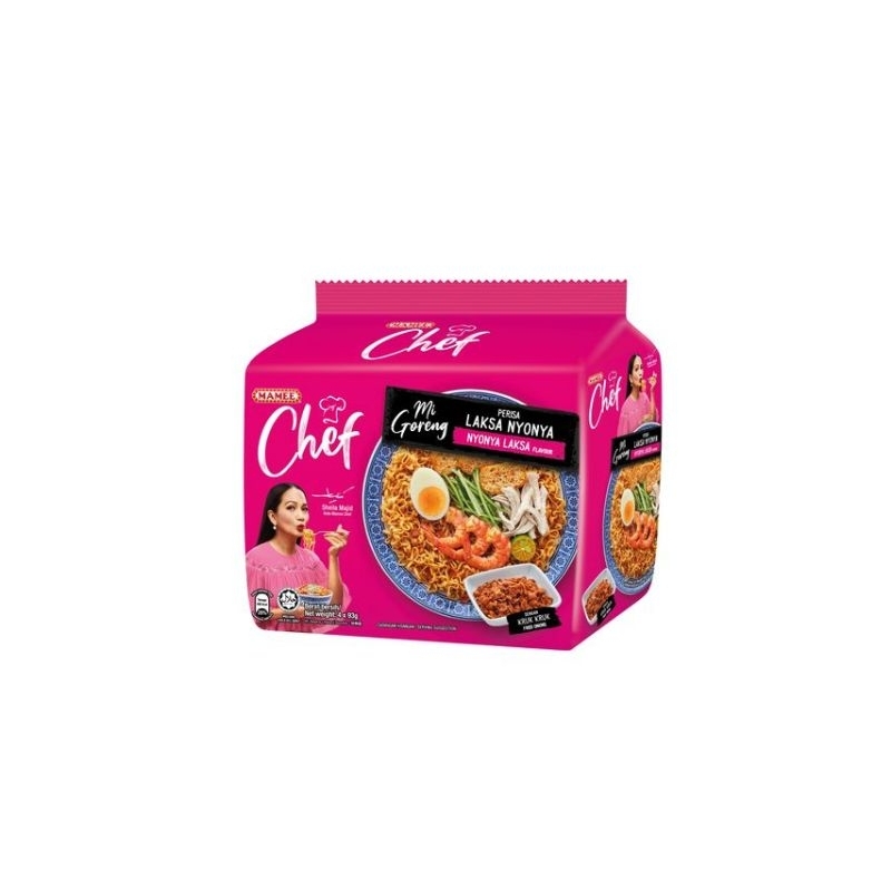 Mamee Chef Laksa Nyonya Goreng 4pcs X 93g Shopee Malaysia