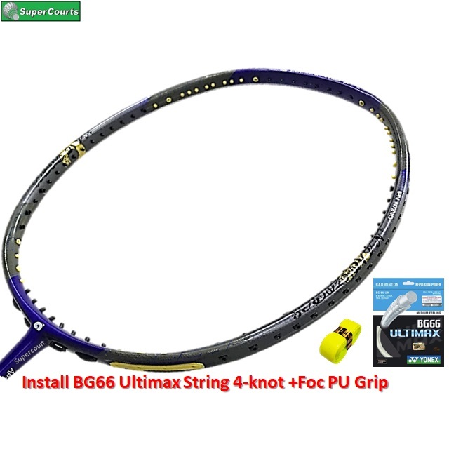 【Original】 Apacs NForce 111 【INSTALL BG66ULT 4knot+Foc Grip】Badminton