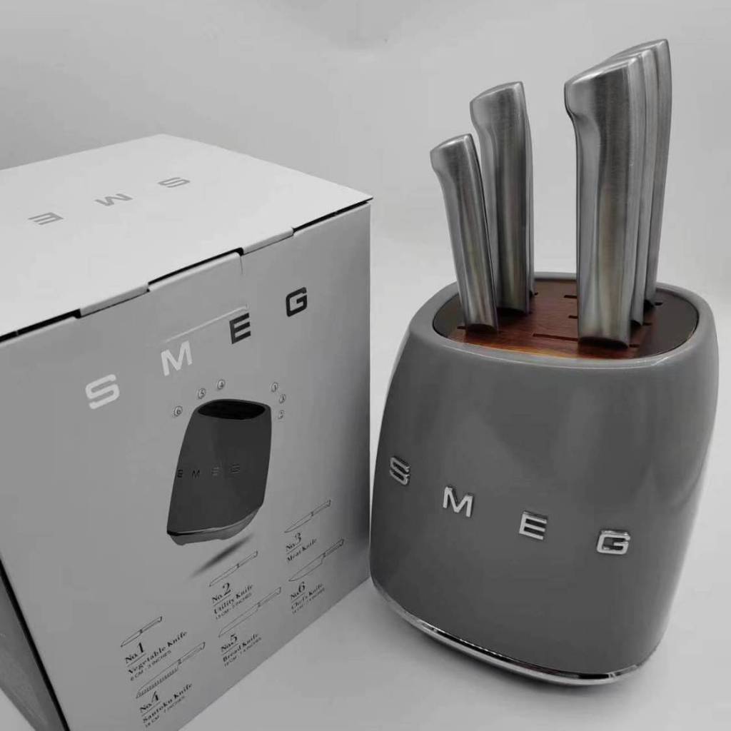 🔥German SMEG knife set kitchen household antique stainless steel ...