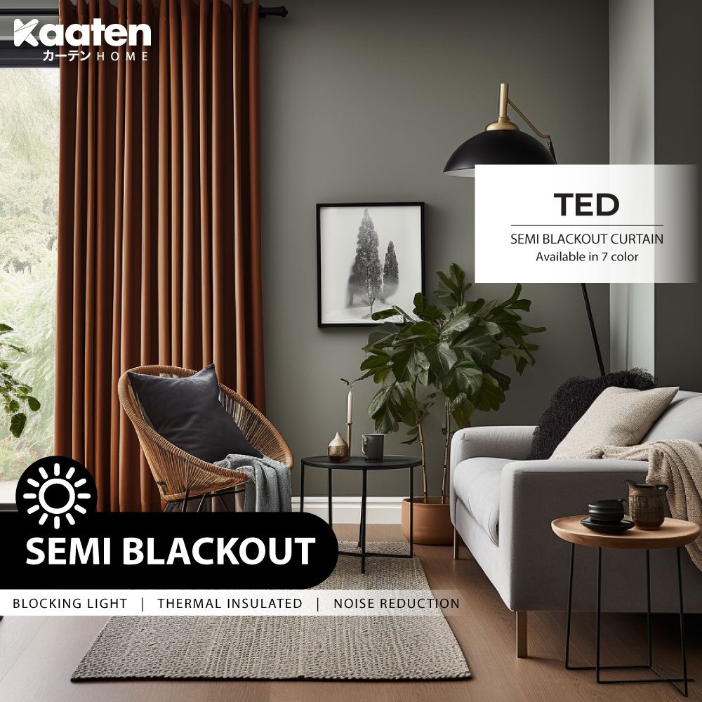 Kaaten Ted Multicolour Langsir Tingkap Murah Curtain Semi Blackout ...