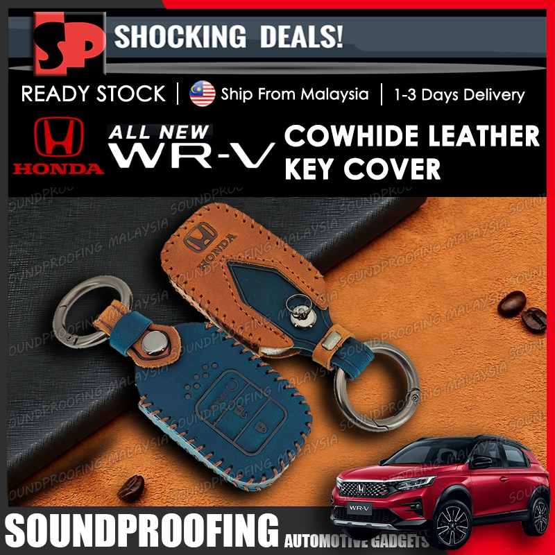 𝗣𝗥𝗘𝗠𝗜𝗨𝗠 𝗖𝗢𝗪𝗛𝗜𝗗𝗘 𝗟𝗘𝗔𝗧𝗛𝗘𝗥 Honda WR V Cowhide Leather Car Key Cover