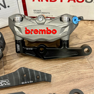 Y15 Y16 LC135 ORIGINAL BREMBO M3 4POT CALIPER FRONT REAR P34 RED LOGO ...