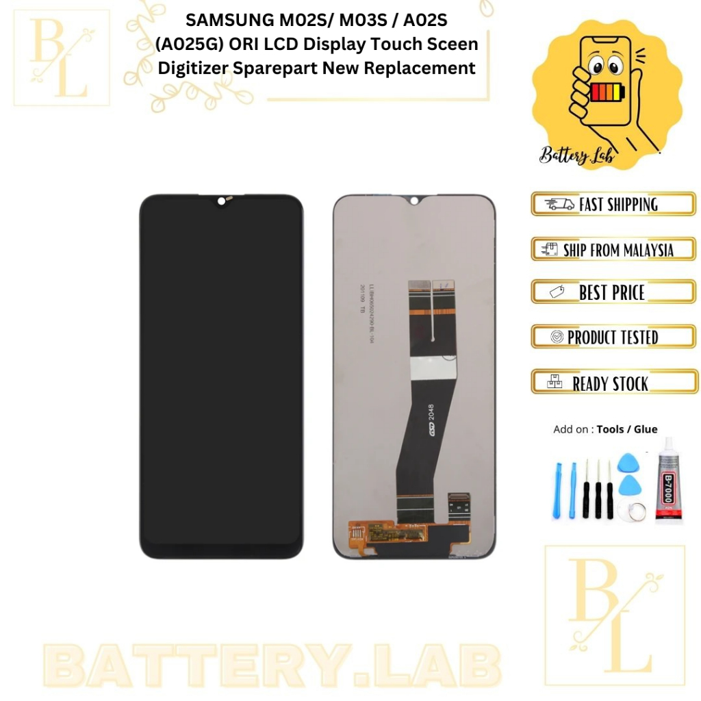 SAMSUNG M02S/ M03S / A02S (A025G) ORI LCD Display Touch Sceen Digitizer ...