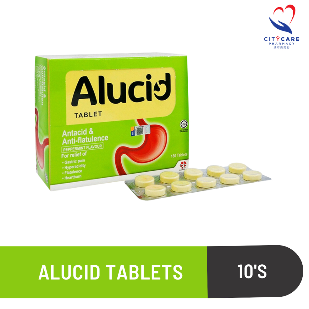 Alucid Antacid & Anti-Flatulence (Peppermint Flavour) | Shopee Malaysia