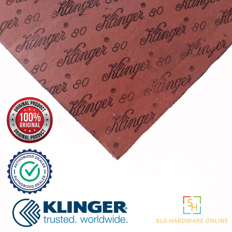 KLINGER® 80 RED Gasket Sheets 1/16” (1.5mm) x 1.5M x 1M | Shopee Malaysia