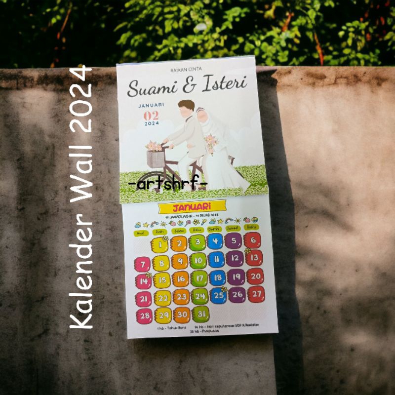 Wholesale Kalender Wall 2024 Kalender Dinding Borong | Shopee Malaysia