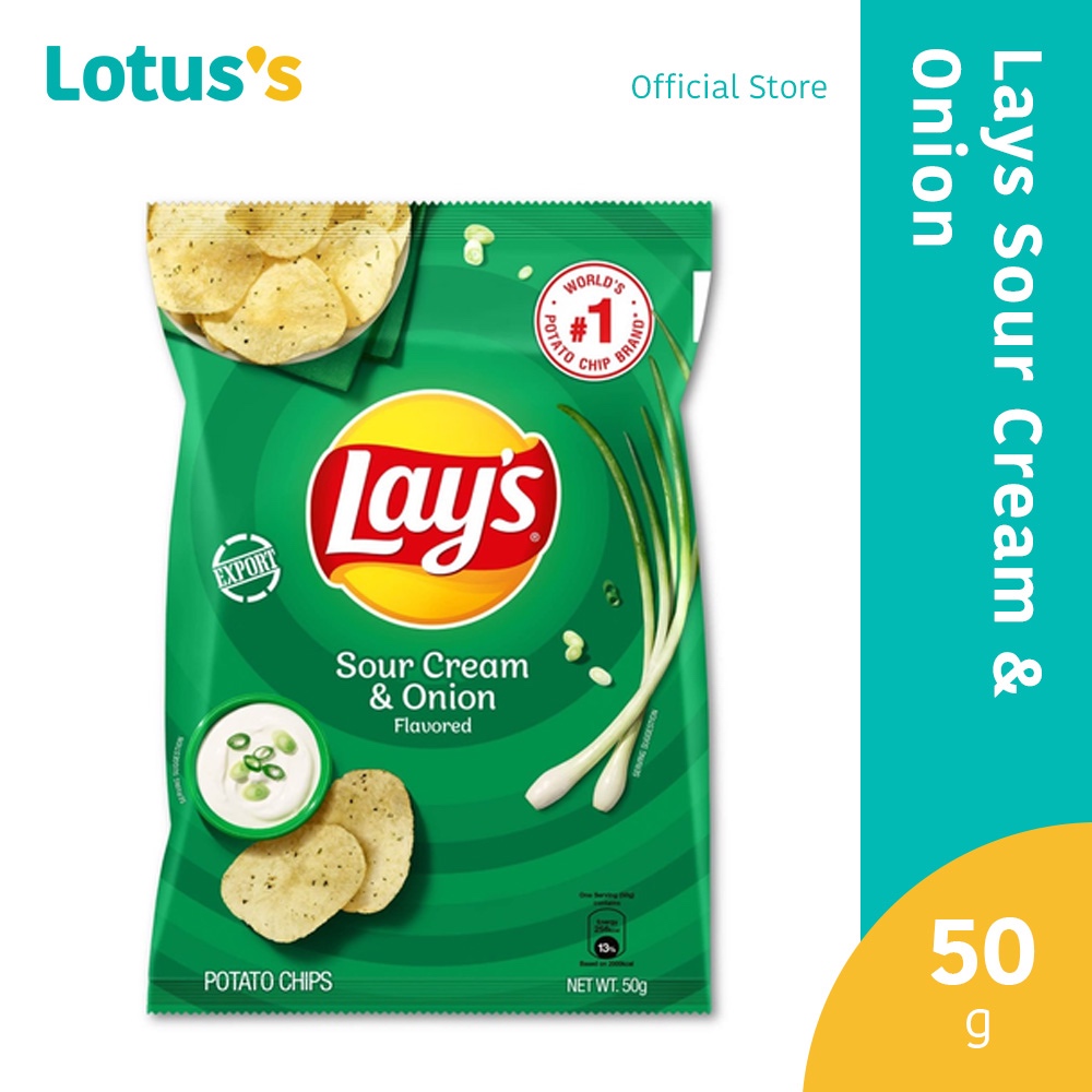 Lays Sour Cream & Onion 50G Shopee Malaysia