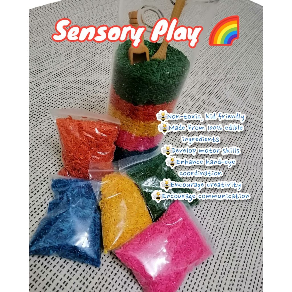 Montessori Rice Colored Rice for Kids Montessori Educational Toys ...
