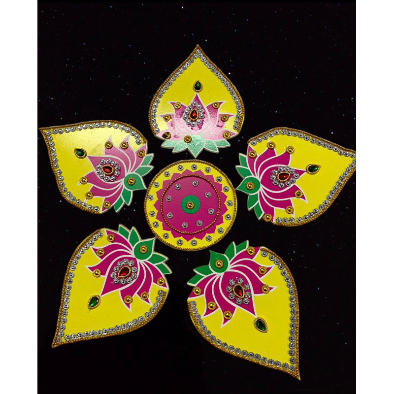 Handcrafted Acrylic Artificial Rangoli Festive Elegance and Vibrant ...