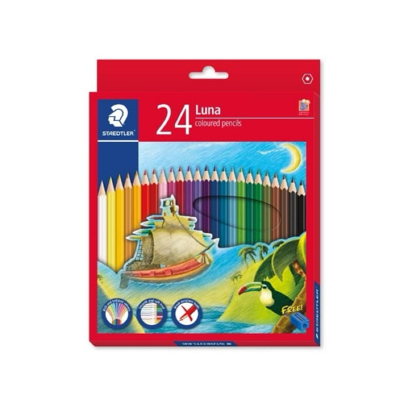 Staedtler Luna Permanent Colored Pencils 24/48 Colours Shopee Malaysia