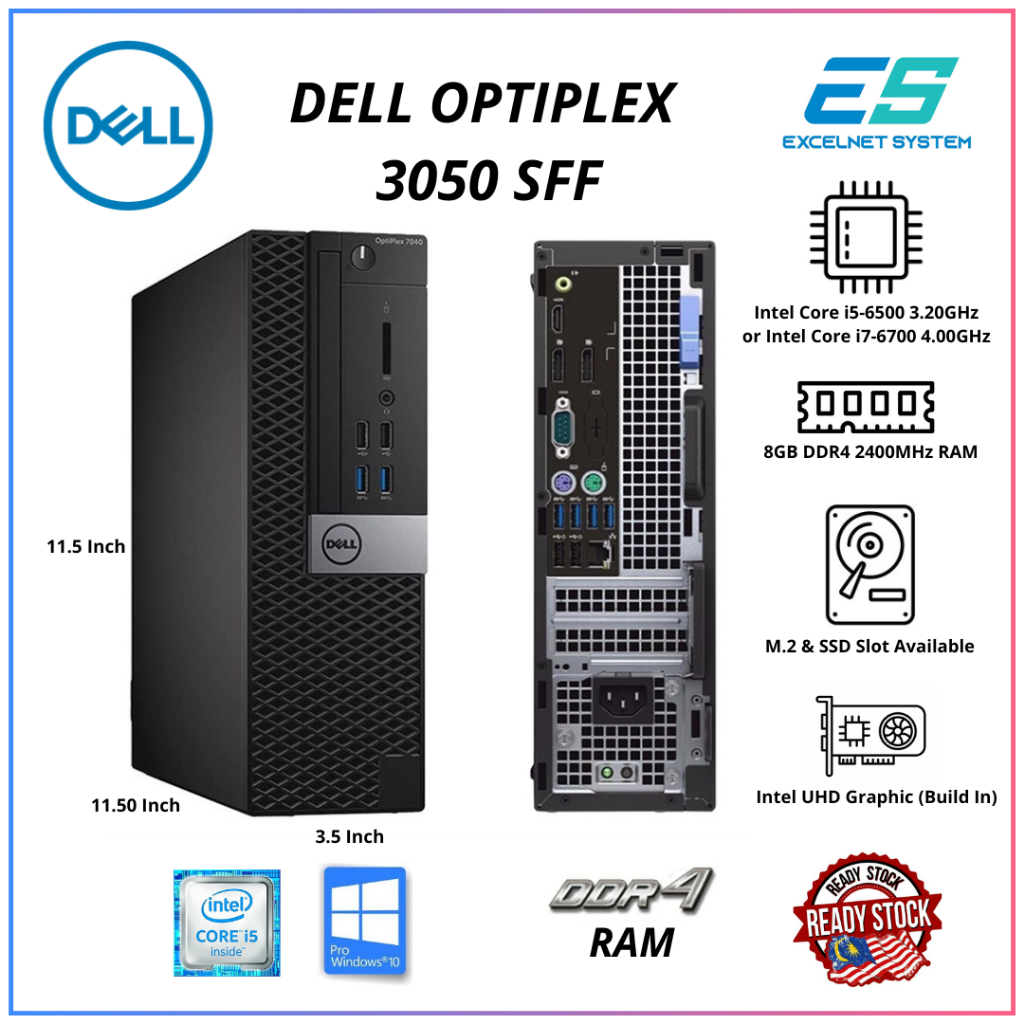 PC Dell Optiplex SFF / 8GB RAM / M.2 or SSD / Win 10 Pro / With NEW SSD ...