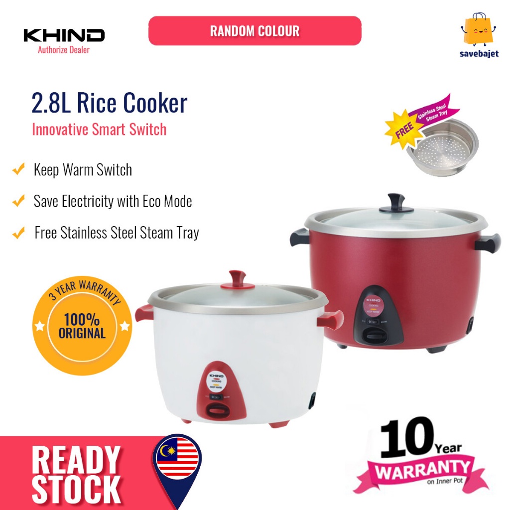 Khind Anshin Rice Cooker 2.8L RC128M Shopee Malaysia