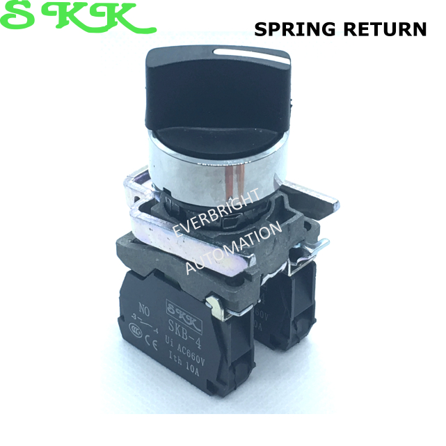22mm XB4 2 Position On/Off 3 Position On/Off/On Spring Return Round ...