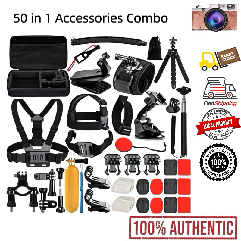 Go Pro action camera accessory selling kit with case