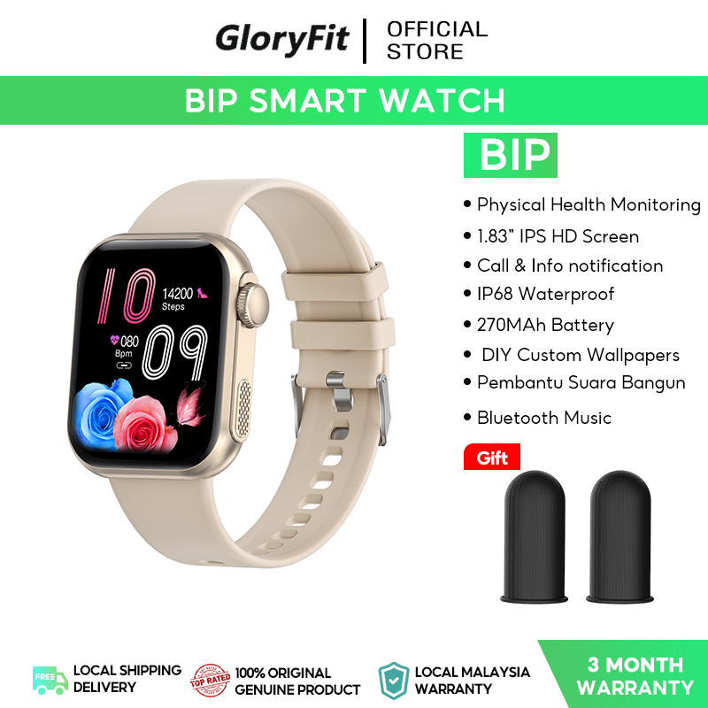 GloryFit BIP Smart Watch Men Women Bluetooth Fitness Tracker Body Sleep