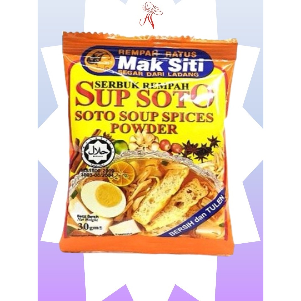 Mak Siti Serbuk Rempah Sup Soto 30g Shopee Malaysia