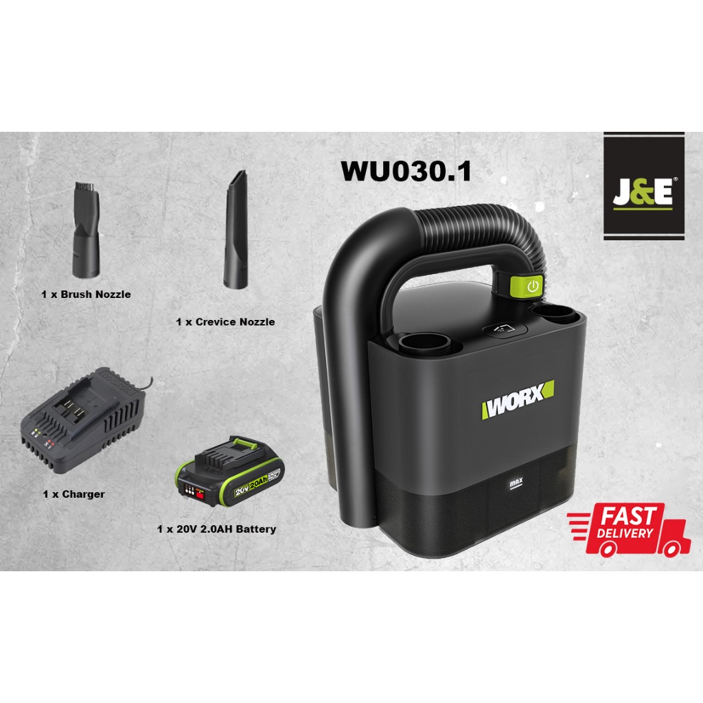 J E NEW MODEL WORX PROFESSIONAL WU030 20V CORDLESS PORTABLE POWER