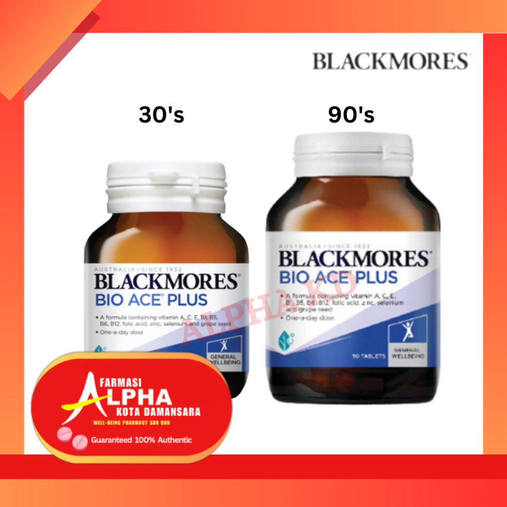 Blackmores Bio ACE Plus 30s / 90s - Promotes Healthy Skin | Shopee Malaysia