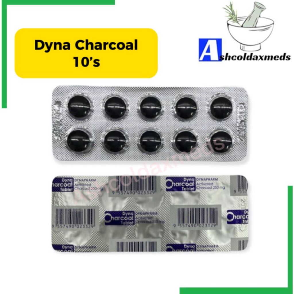 Dyna Activated Charcoal 250mg Tablet 10's EXP04/2027 Shopee Malaysia