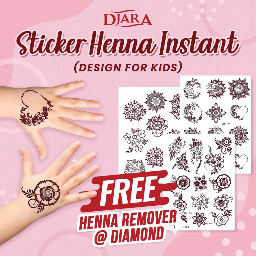 (Malaysia Stock) Kids Henna Instant / Sticker Inai Instant untuk Budak ...