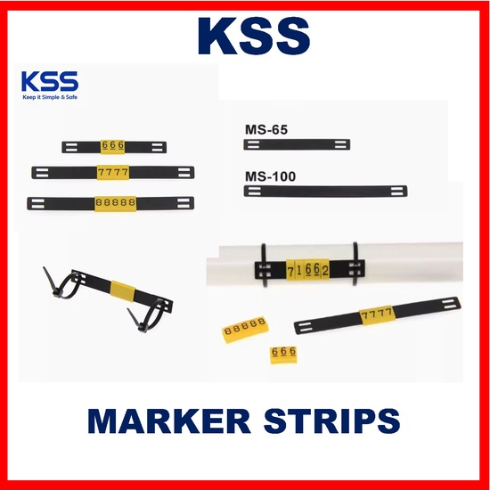 CLEARANCE! KSS MARKER STRIP|MS-65|MS-100|FLAT CABLE MARKER | Shopee ...