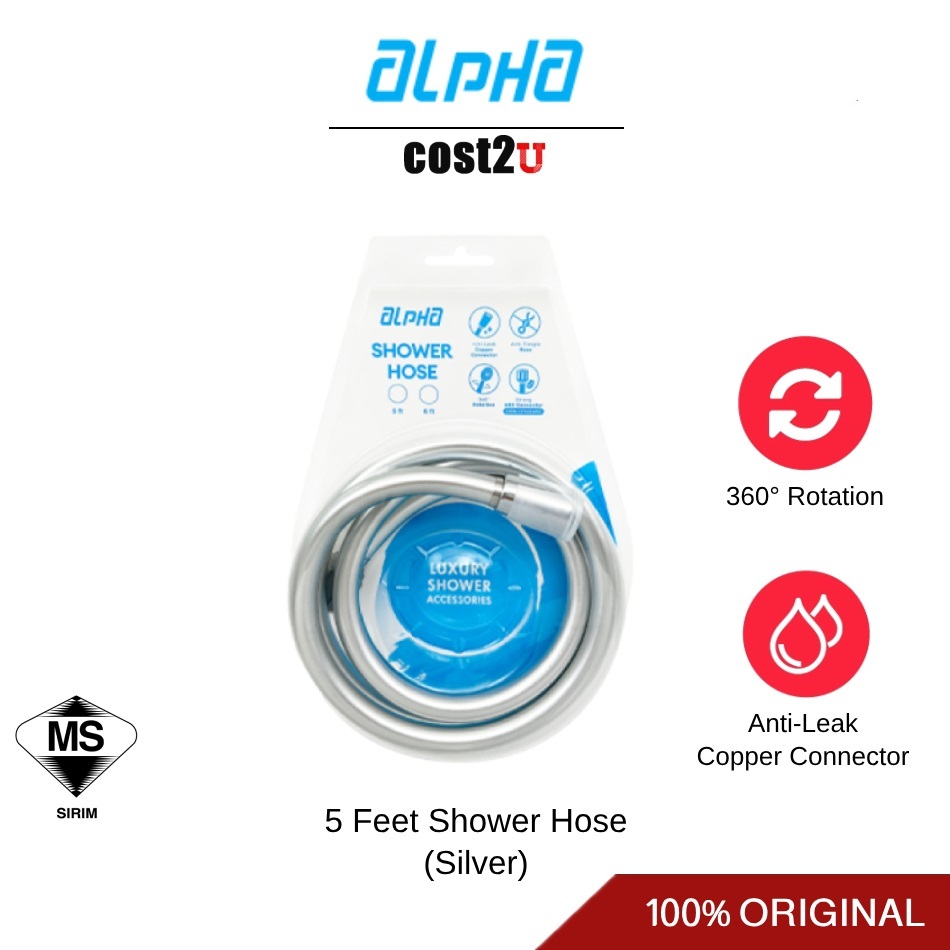 ALPHA Instant Shower Heater Accessories SHOWER HOSE 5 Feet Shower