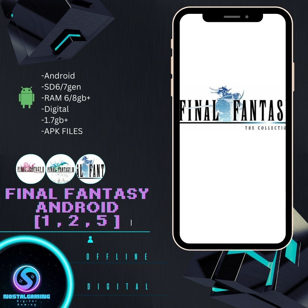 Mobile Android APK Final Fantasy I II V Apk For Android Shopee