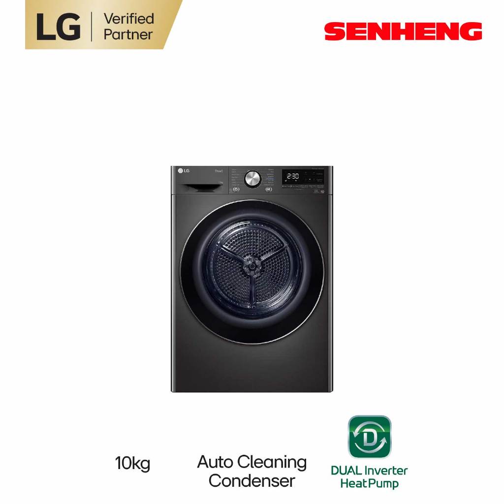 LG 10kg Dryer Dual Inverter Heat Pump with Auto Cleaning Condenser