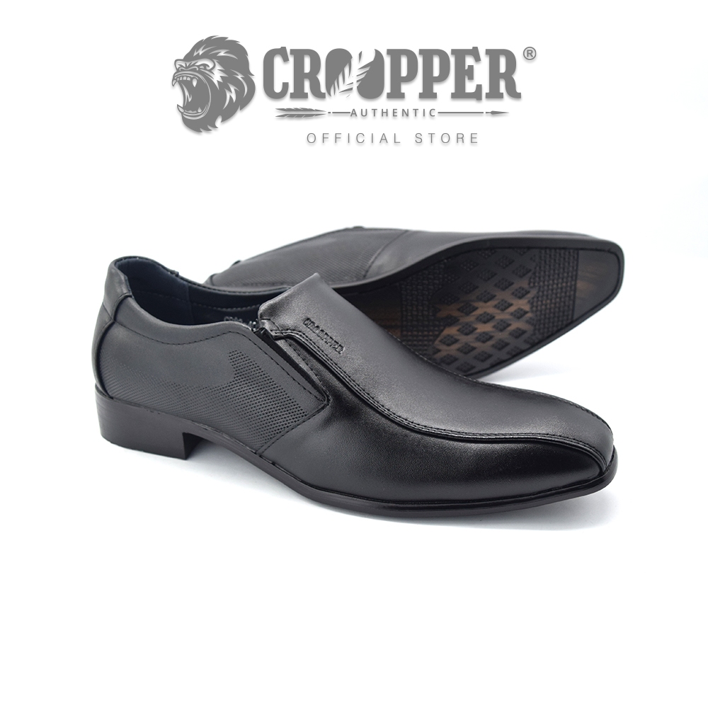 Croopper CP824052 Mens Black Low Cut Slipon Formal Working Shoes