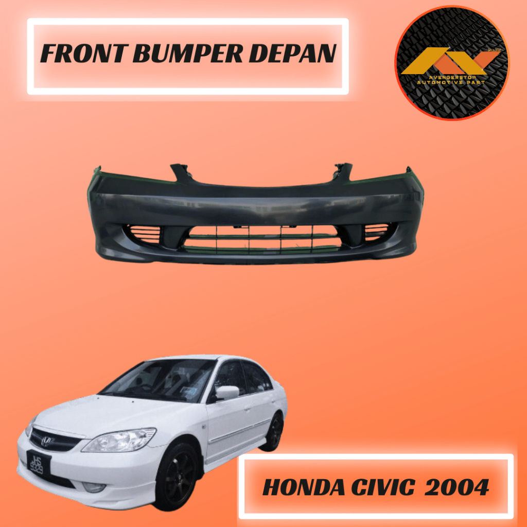 Honda Civic S5G ES 2004 Facelift Front Bumper Depan Material PP New ...