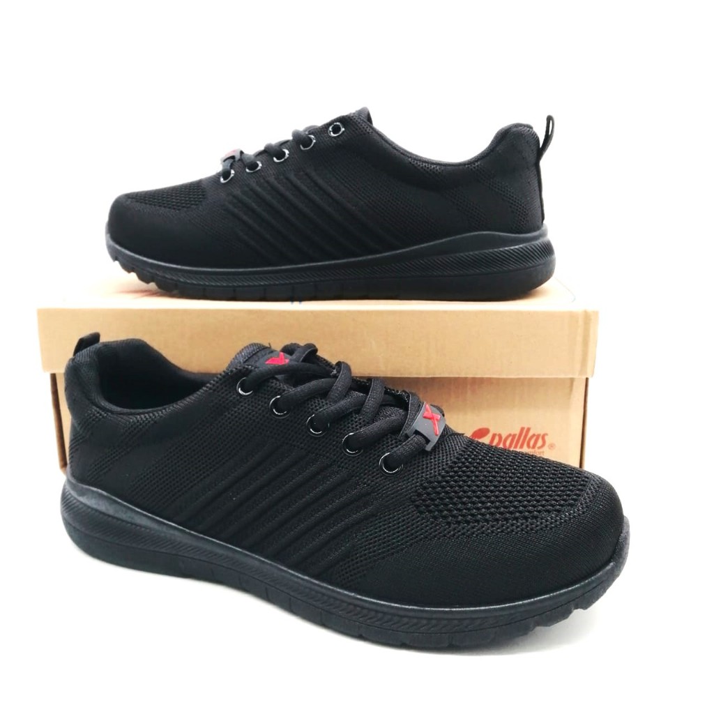 Pallas Xseries Px37026bk Lace Up Black Shoe Kasut Bertali Hitam