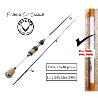 SKYGITZ MALAYSIA Fishing of Catch Fishing Rods Carbon Ultra Light Super  Soft Solid Tip 2-8g Spinning Casting Fishing Rod