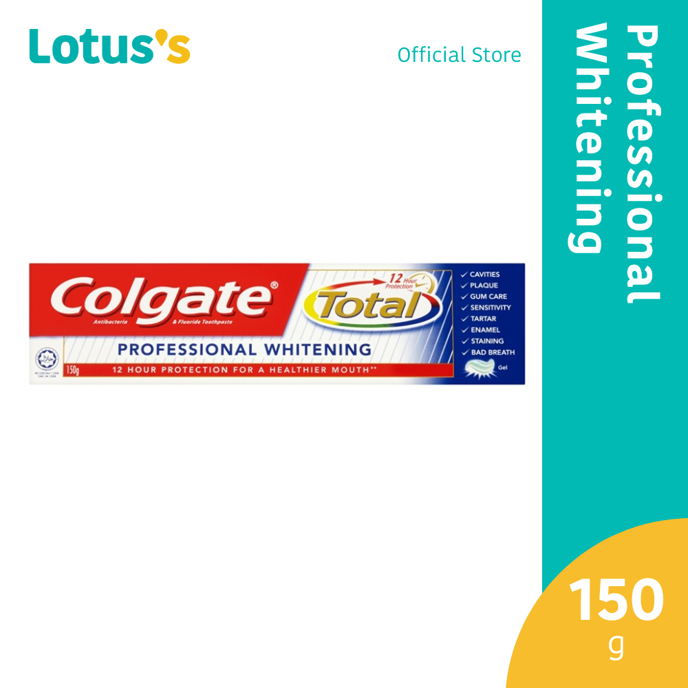 Colgate Toothpaste Total Pro Whitening (150g) | Shopee Malaysia