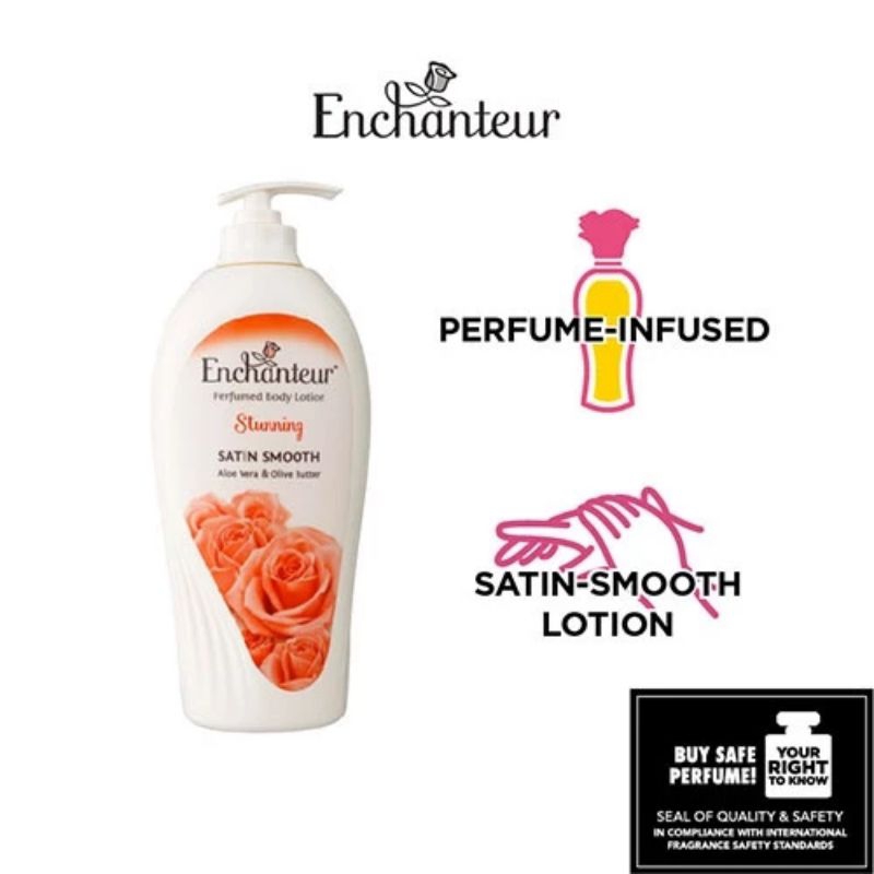 ENCHANTEUR Satin Smooth Perfumed Body Lotion / Body Moisturizer /Body