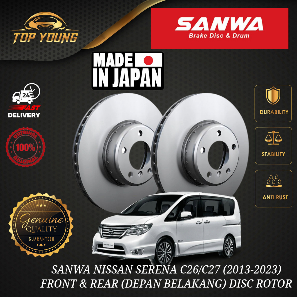 NISSAN SERENA C26 / C27 [2013~2023] FRONT ( DEPAN ) & REAR ( BELAKANG ...