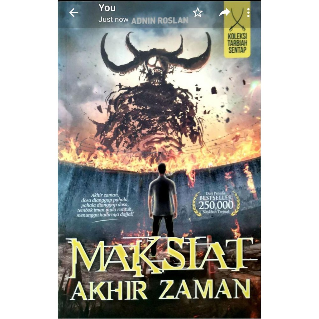 NOVEL MAKSIAT AKHIR ZAMAN (TARBIAH SENTAP) | Shopee Malaysia